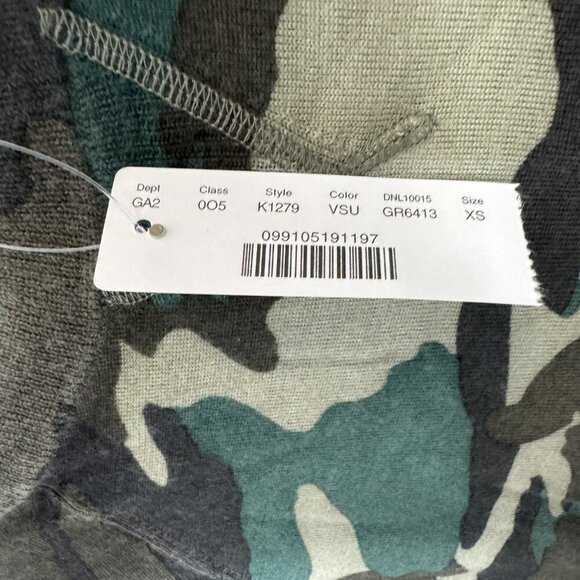J.Crew Camo Sweatshirt Sweater womens Size XS 100% merino wool Crewneck NWT - Picture 10 of 12